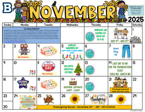 ✨November  2025 Activity Calendar ✨
